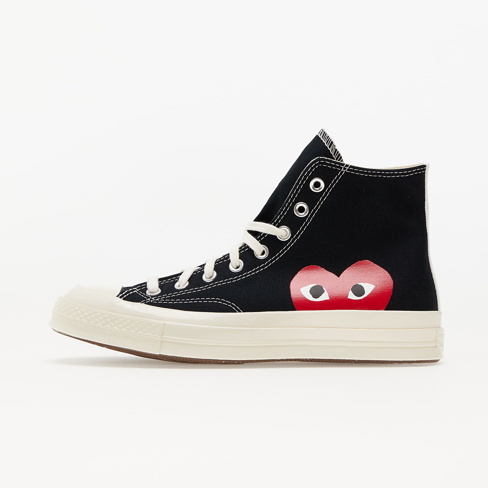 Converse x Comme des Garcons PLAY Chuck 70 Hi Black/ White/ High Risk Red