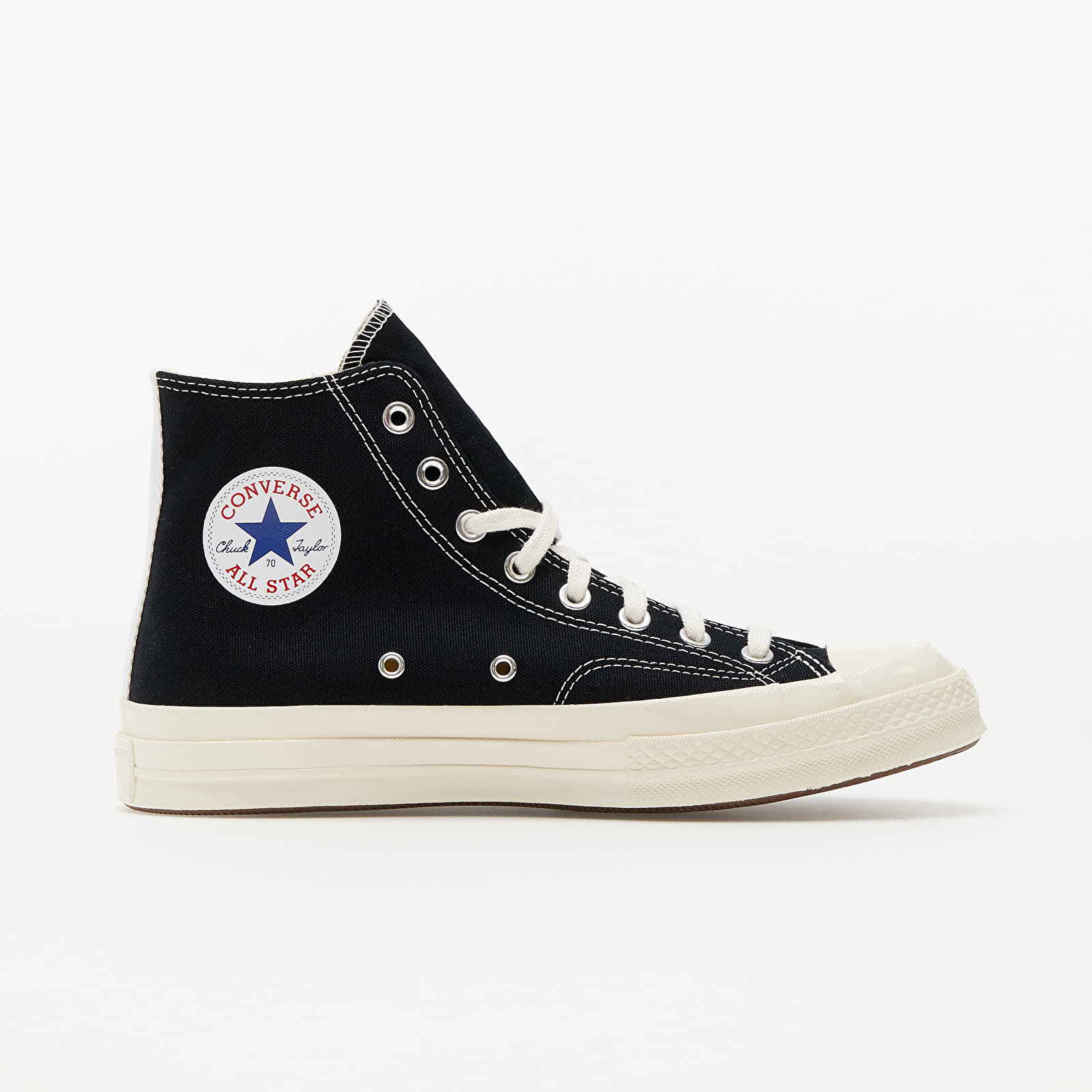 Converse x Comme des Garcons PLAY Chuck 70 Hi Black/ White/ High Risk Red