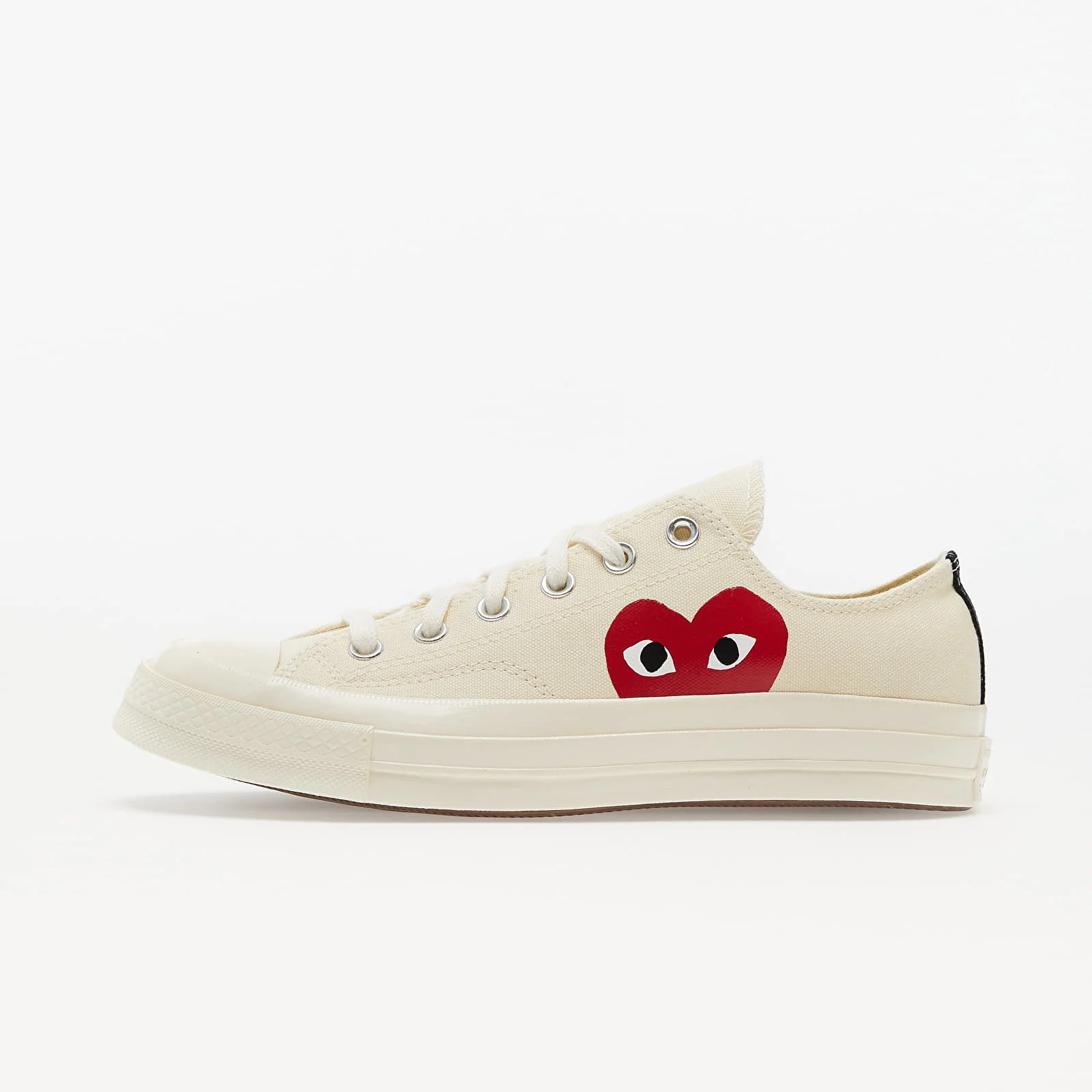 Converse x Comme des Garcons PLAY Chuck 70 Milk/ White/ High Risk Red
