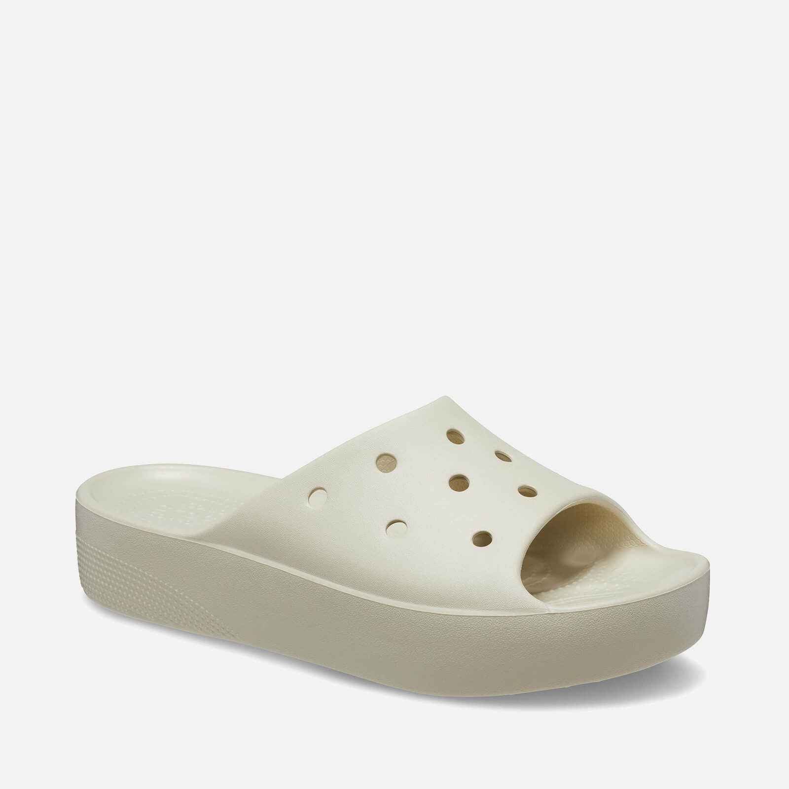 Crocs Women's Classic Platform Slide Sandals - Bone - W3