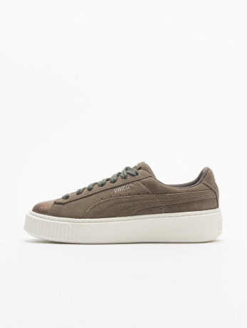 Puma Frauen Sneaker Suede Platform in grau