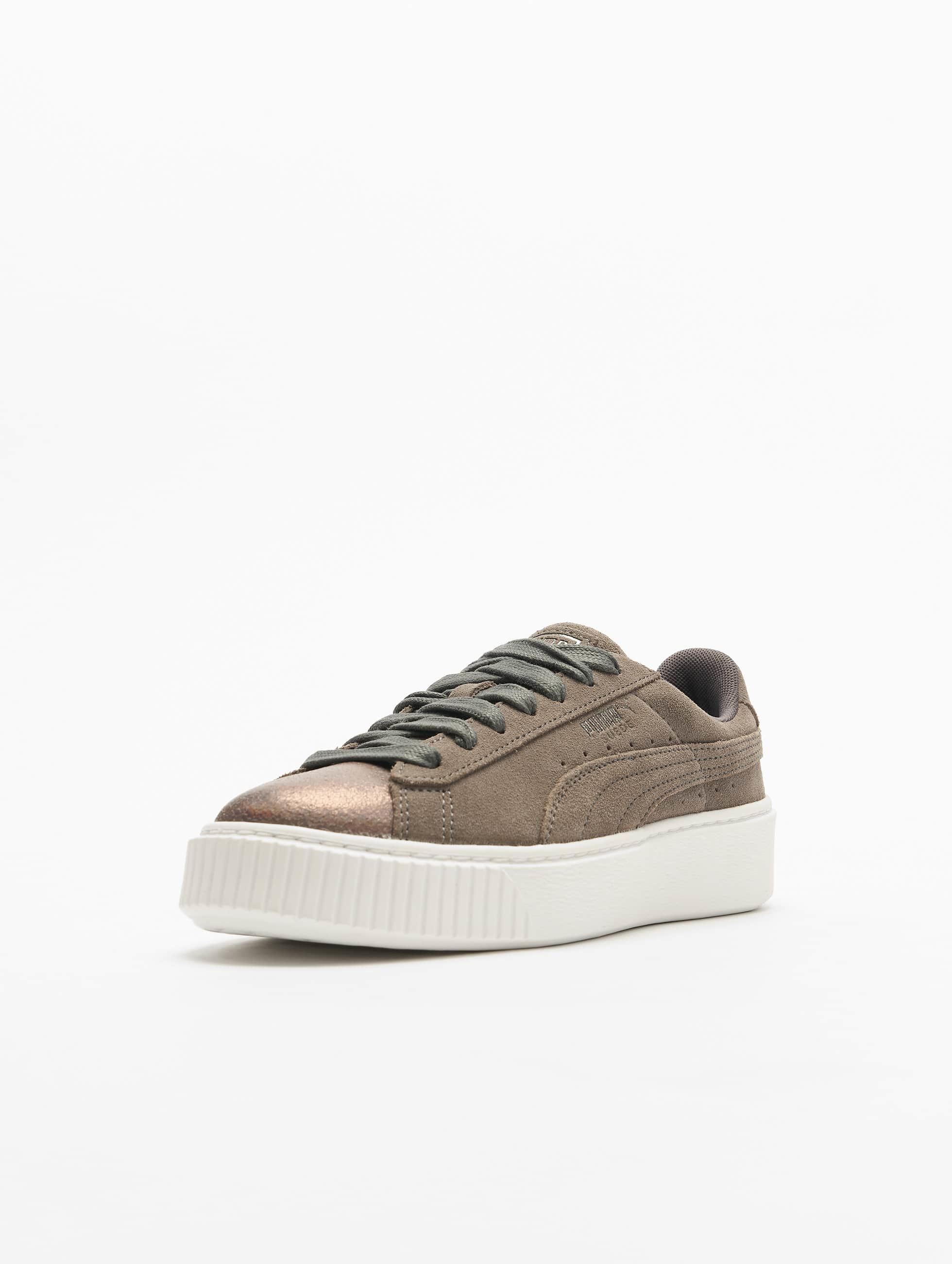 Puma Frauen Sneaker Suede Platform in grau