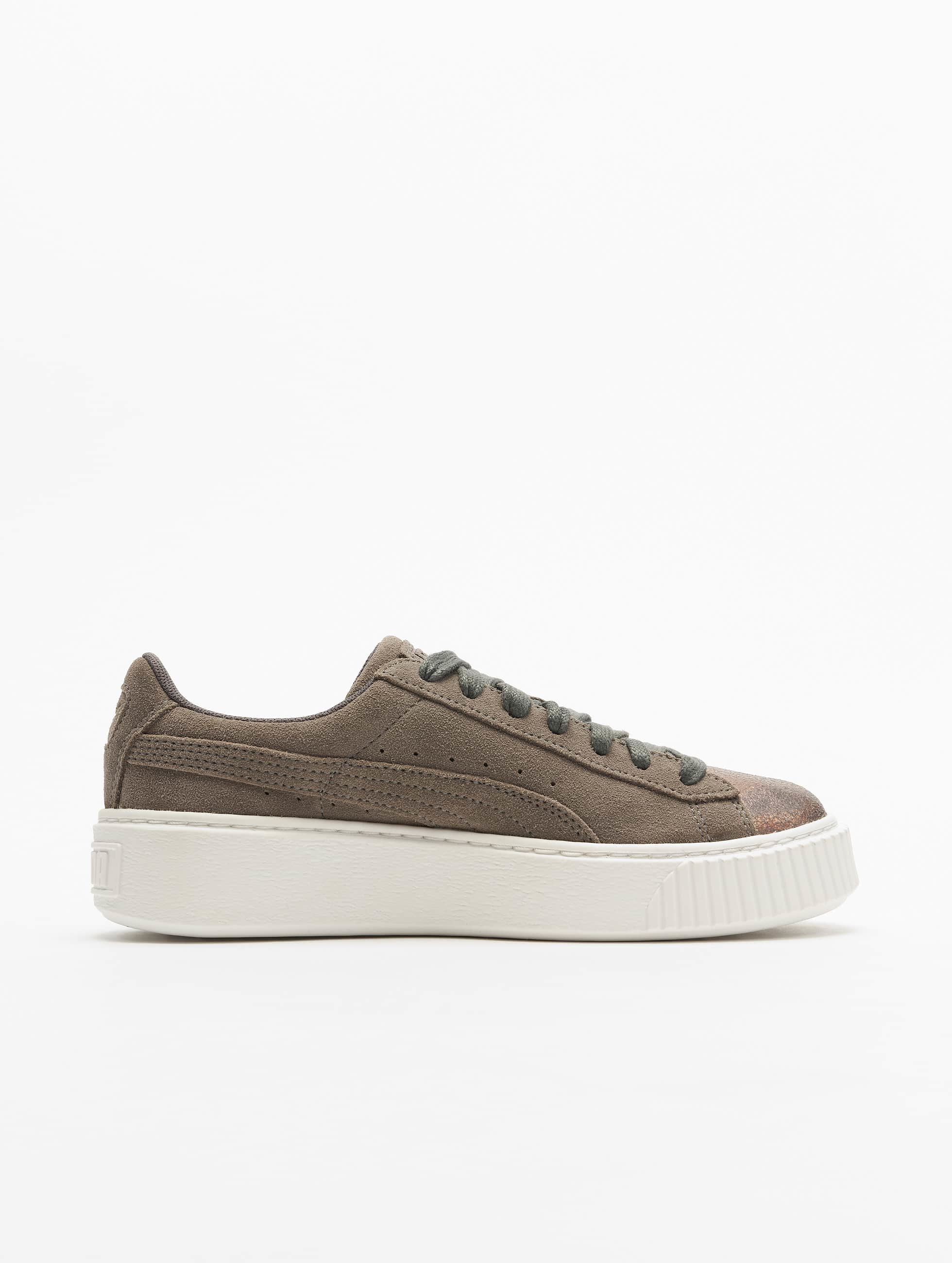 Puma Frauen Sneaker Suede Platform in grau