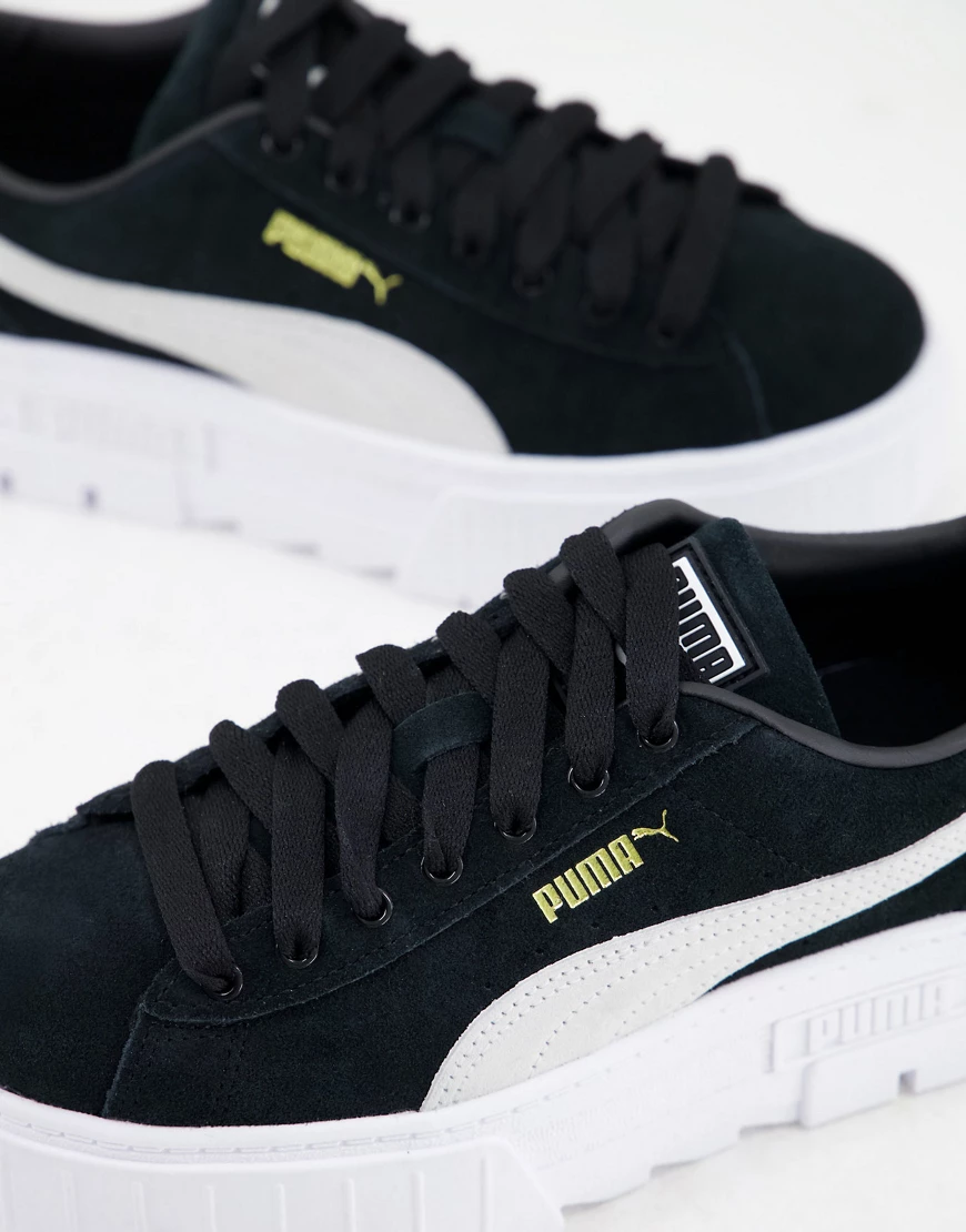 Puma – Mayze – Sneaker mit Plateausohle in Schwarz