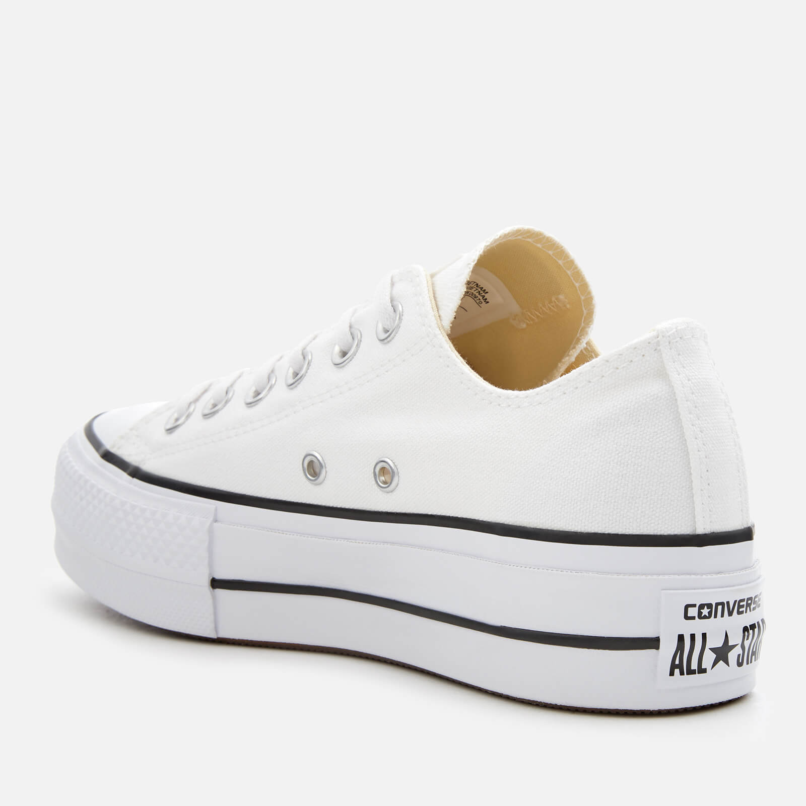 Converse Women's Chuck Taylor All Star Lift Ox Trainers - White/Black/White - UK 3