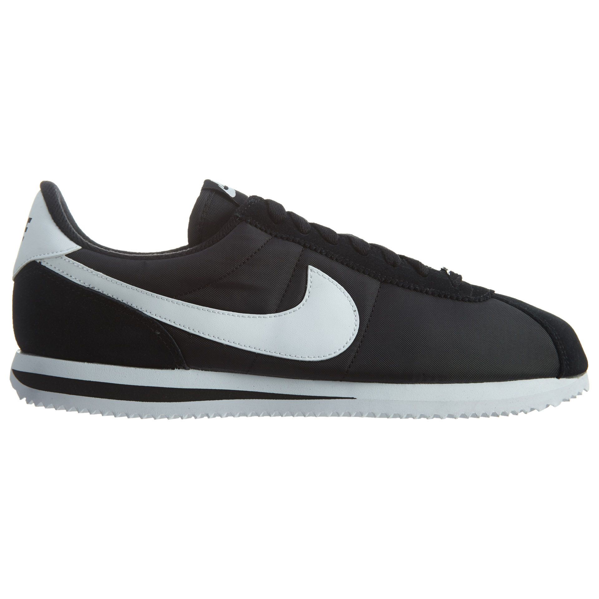 Nike Cortez Basic Nylon Black White-Metallic Silver