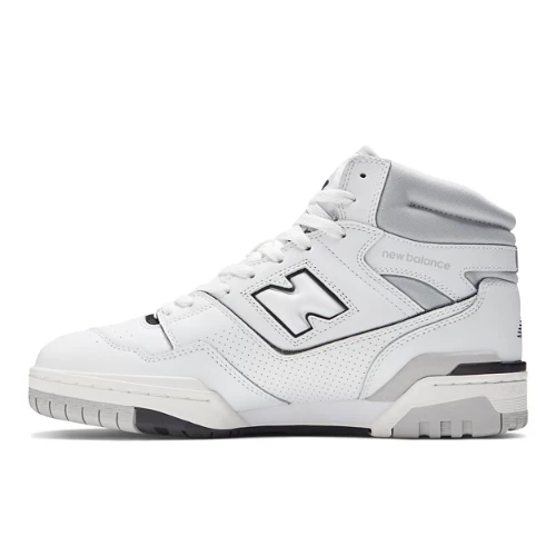 New Balance Herren 650 in Weiß/Grau, Leather, Größe 36