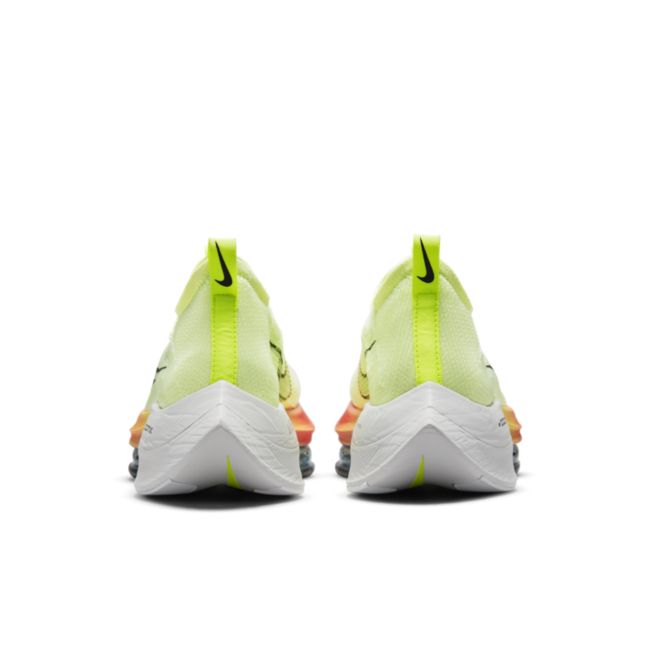 Nike Air Zoom Alphafly NEXT% Flyknit Herren-Straßenlaufschuh für Wettkämpfe - Gelb