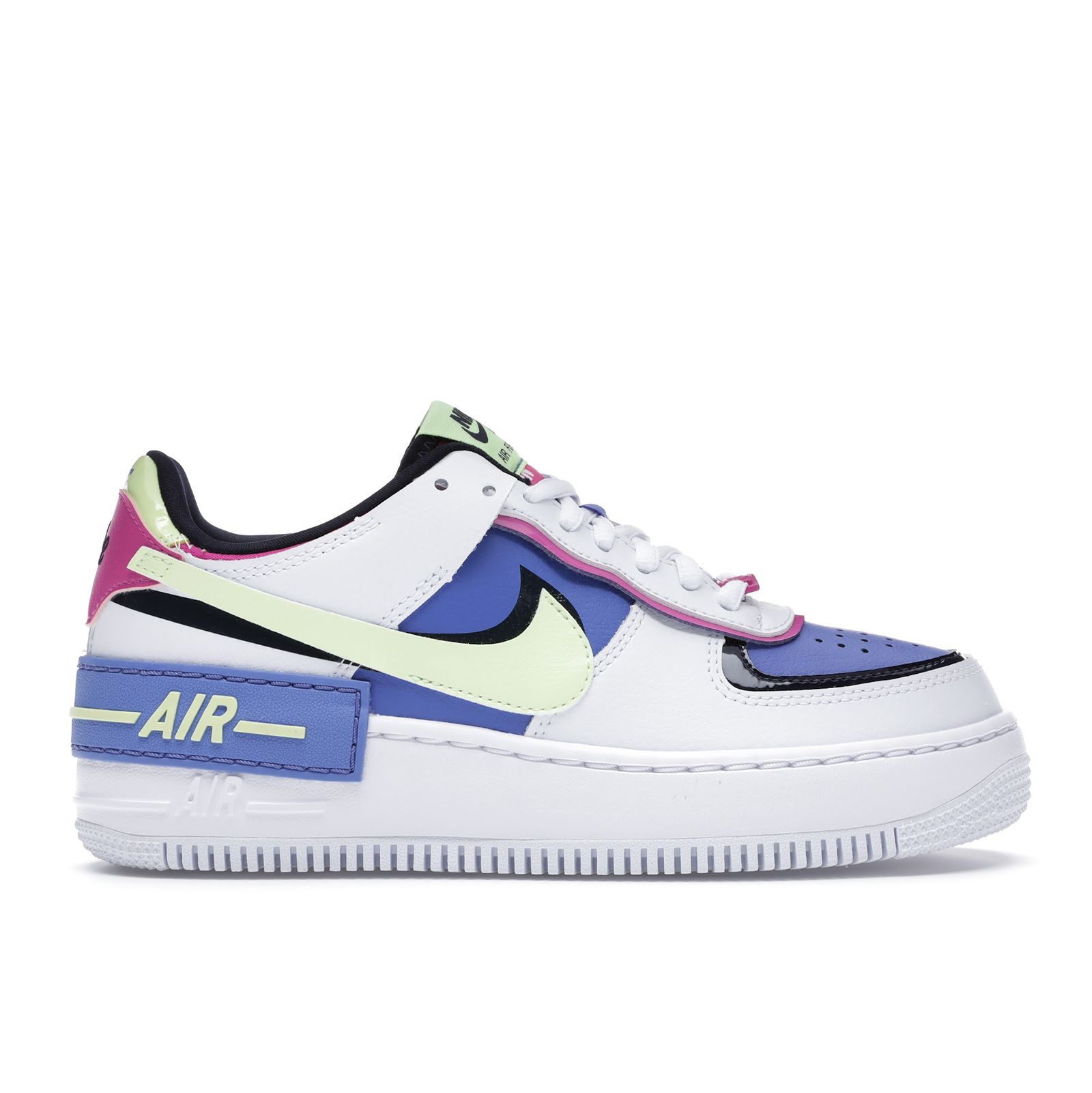 Nike Air Force 1 Shadow White Sapphire Barely Volt (W)