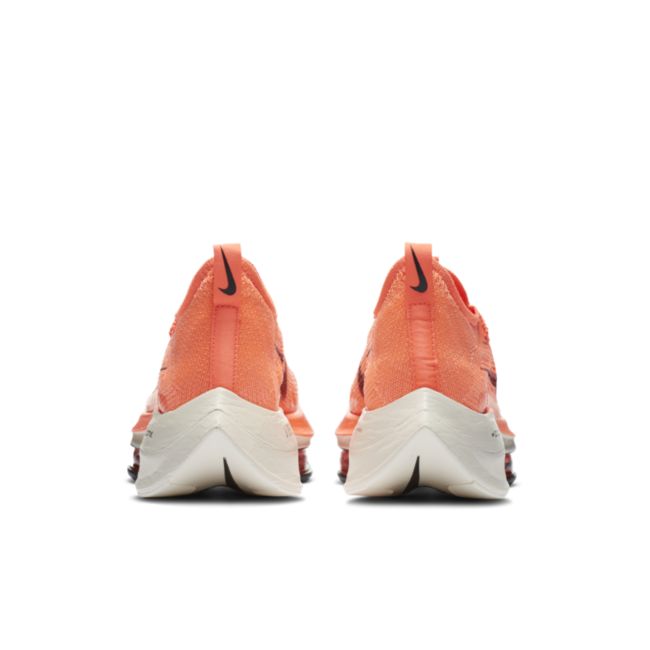 Nike Air Zoom Alphafly NEXT% Flyknit Damen-Straßenlaufschuh für Wettkämpfe - Orange