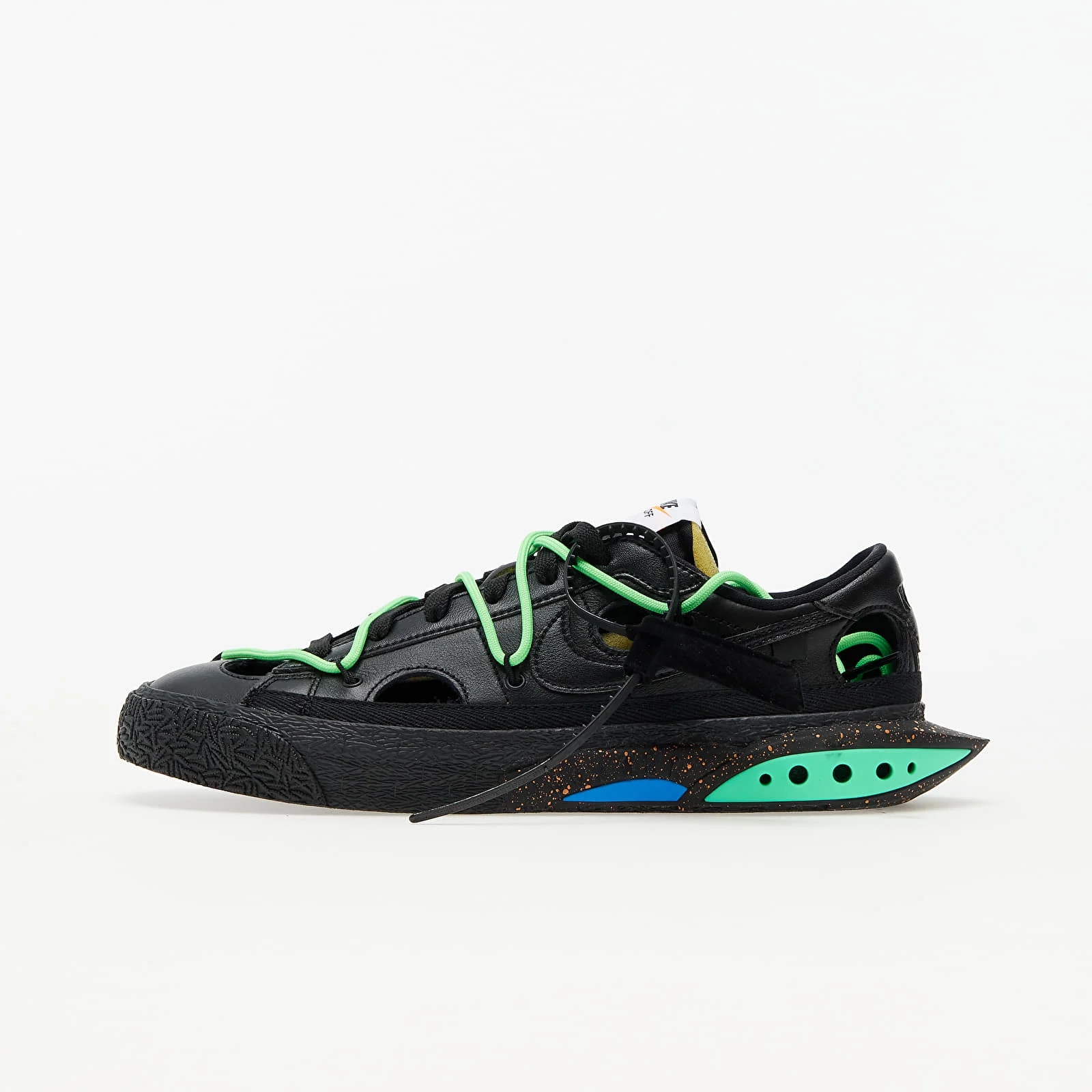 Nike x Off-White Blazer Low '77 Black/ Black-Electro Green