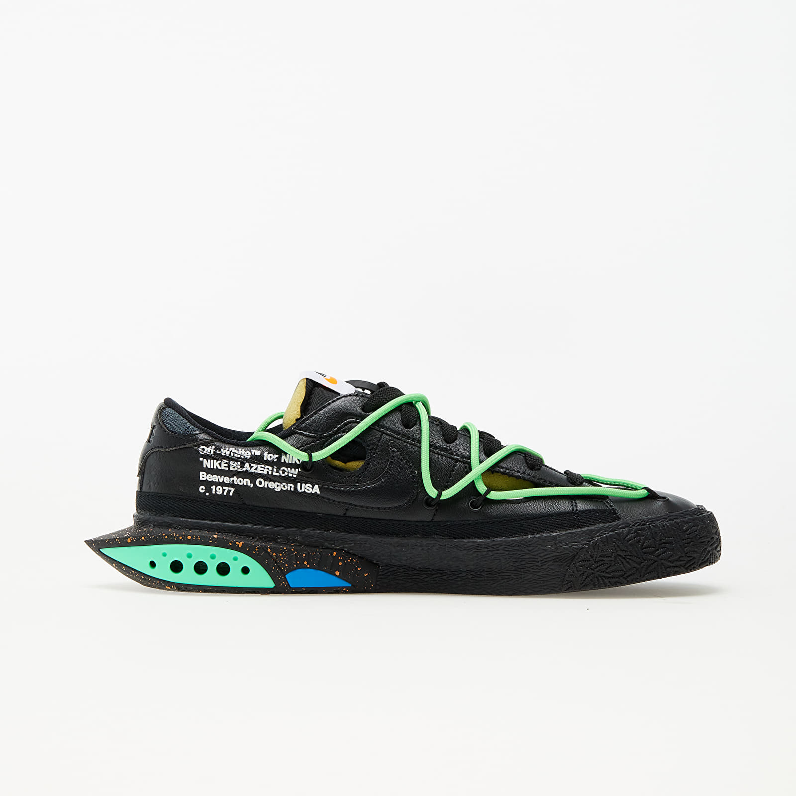 Nike x Off-White Blazer Low '77 Black/ Black-Electro Green