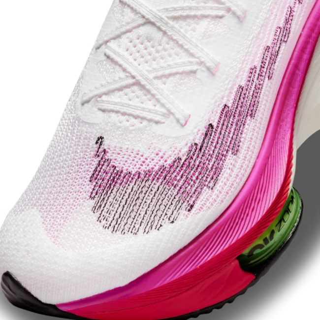 Nike Air Zoom Alphafly NEXT% Flyknit Damen-Straßenlaufschuh für Wettkämpfe - Weiß