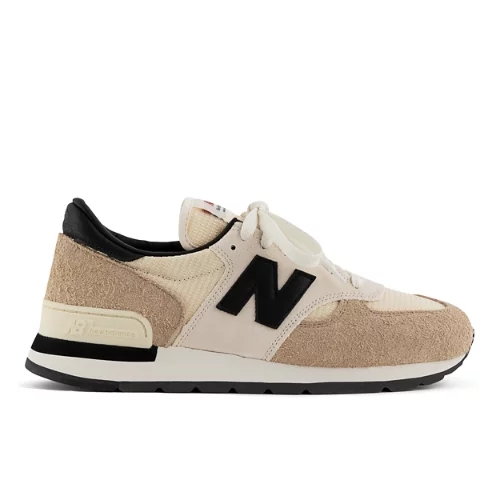 New Balance Herren MADE in USA 990v1 in Beige, Suede/Mesh, Größe 42