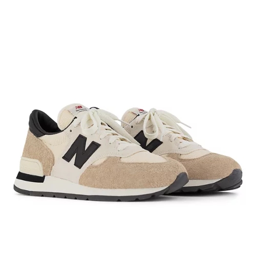 New Balance Herren MADE in USA 990v1 in Beige, Suede/Mesh, Größe 42