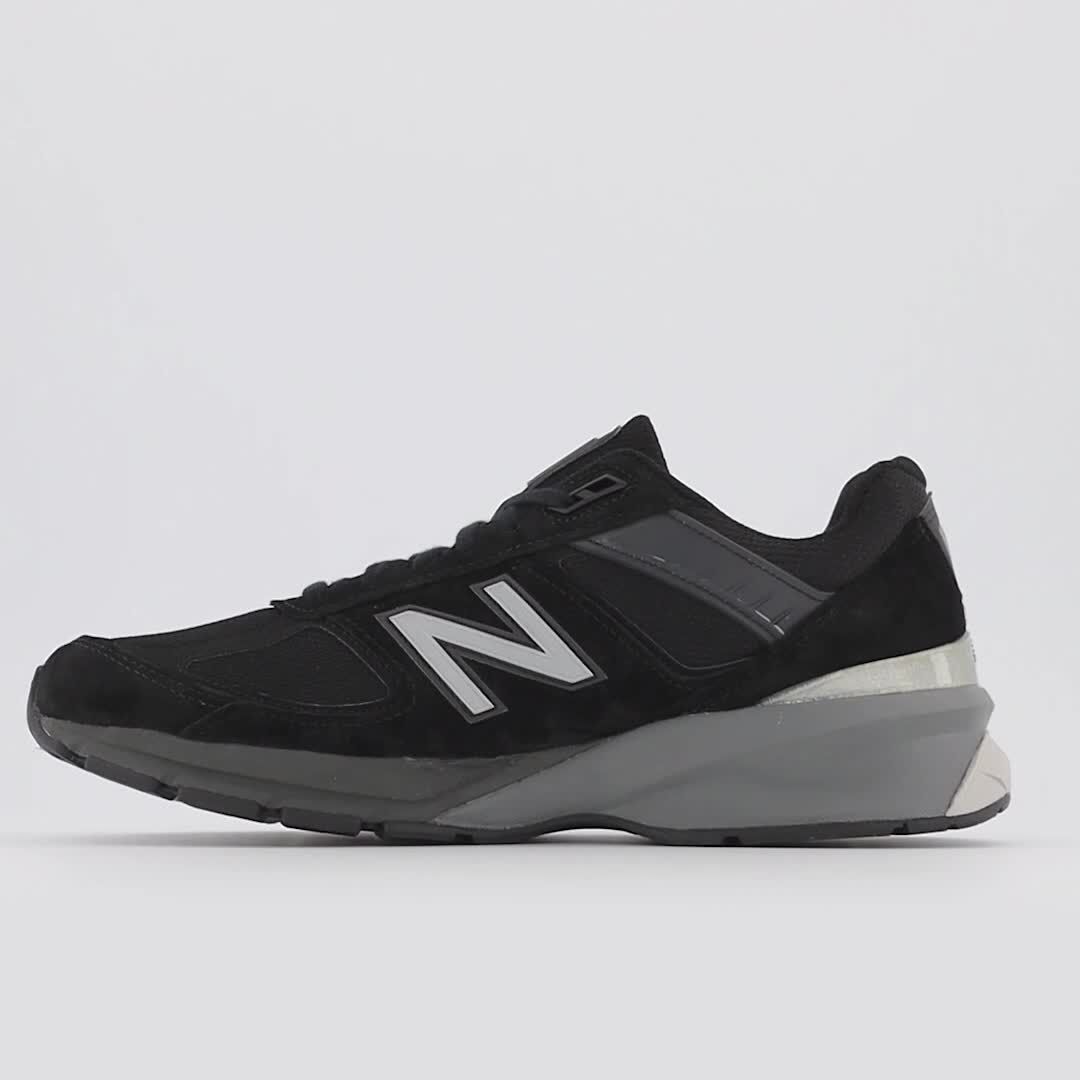 New Balance Herren Made in USA 990v5 Core - Schwarz/Grau, Schwarz/Grau