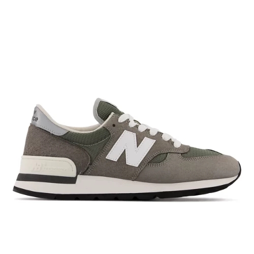 New Balance Herren MADE in USA 990v1 Core in Grau/Weiß, Leather, Größe 40