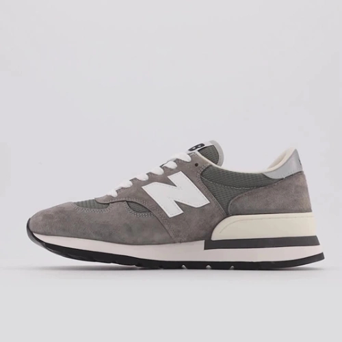 New Balance Herren MADE in USA 990v1 Core in Grau/Weiß, Leather, Größe 40