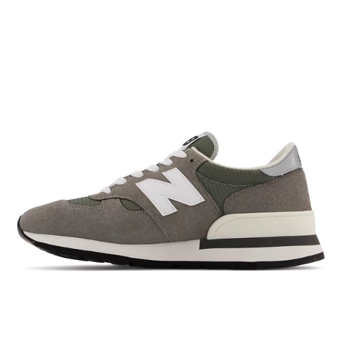 New Balance Herren MADE in USA 990v1 Core in Grau/Weiß, Leather, Größe 40