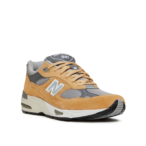 New Balance Herren MADE in UK 991 in Braun/Grau, Suede/Mesh, Größe 40