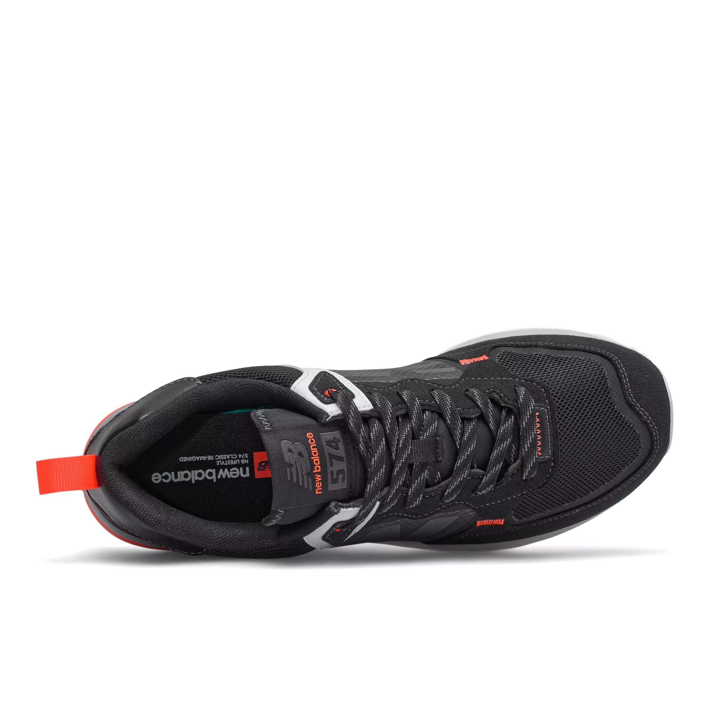 New Balance Herren 574 - Schwarz/Orange, Schwarz/Orange