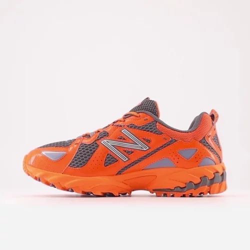 New Balance Herren 610v1 in Orange/Grau/Violett, Synthetic, Größe 44