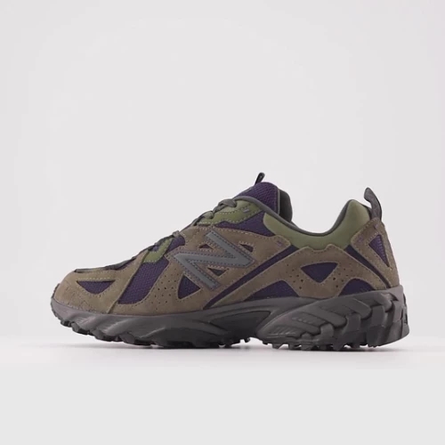 New Balance Herren 610v1 in Grün/Violett/Grau, Suede/Mesh, Größe 43