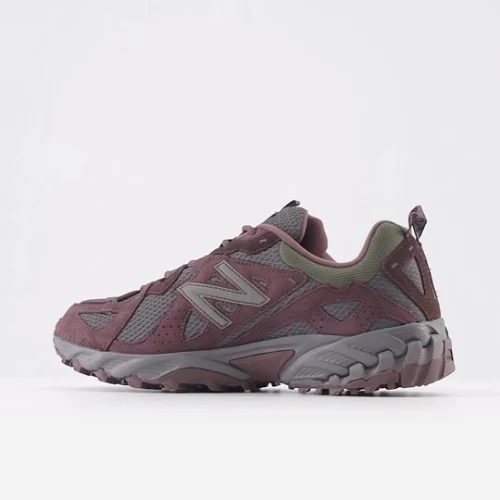 New Balance Herren 610v1 in Rot/Grau/Braun, Leather, Größe 37