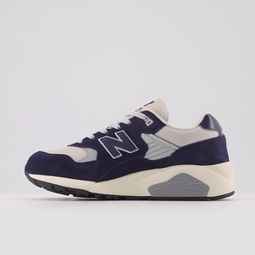 New Balance Herren 580 in Blau/Grau, Leather, Größe 40