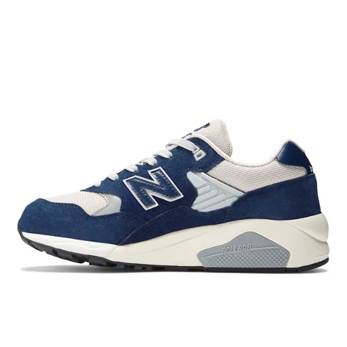 New Balance Herren 580 in Blau/Grau, Leather, Größe 40