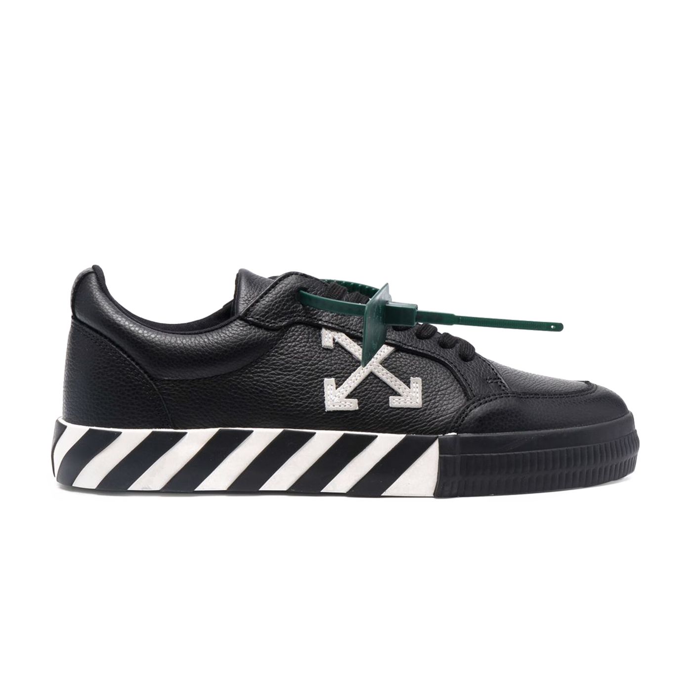 OFF-WHITE Vulc Low Leather Black White SS22