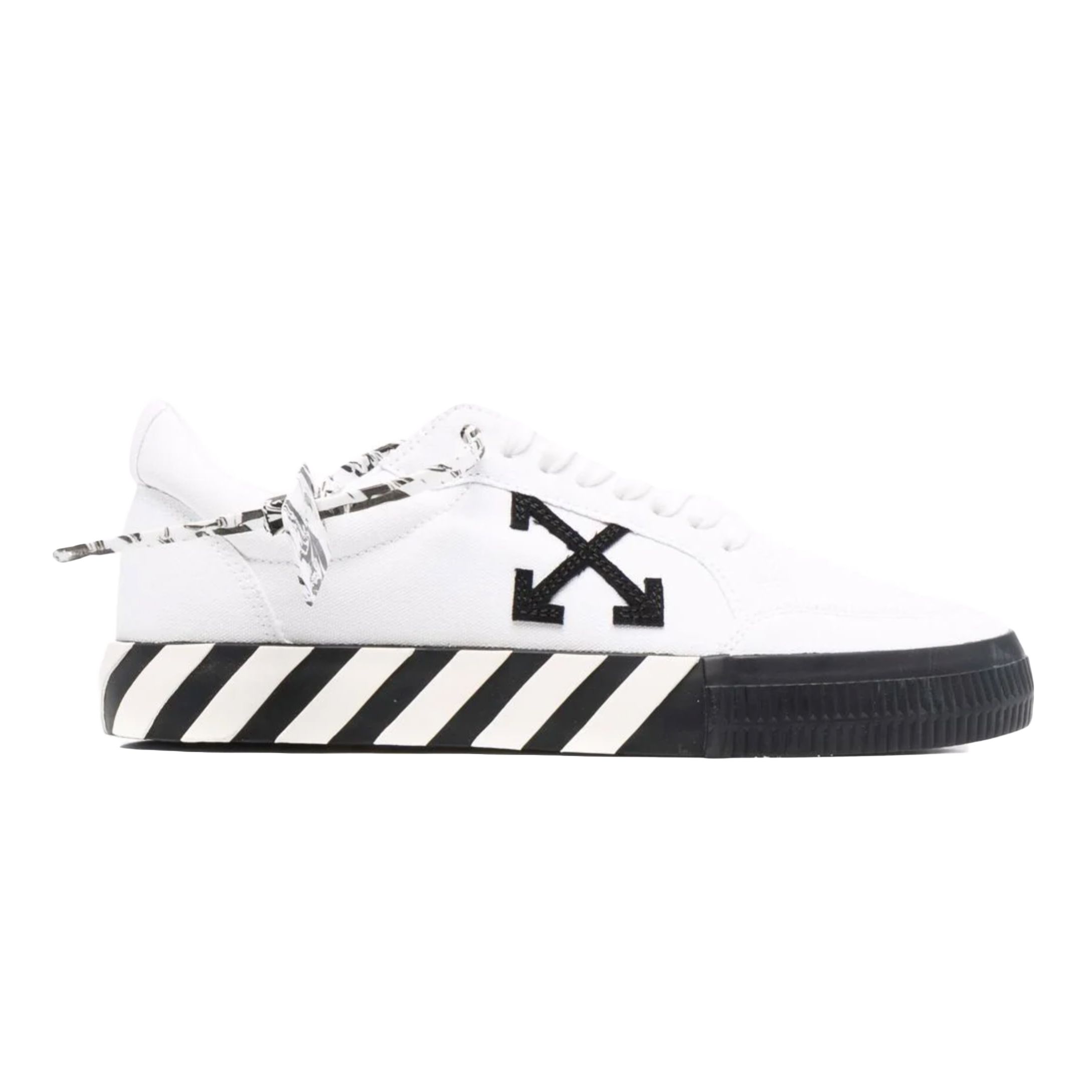 OFF-WHITE Vulcanized Low Canvas White Black