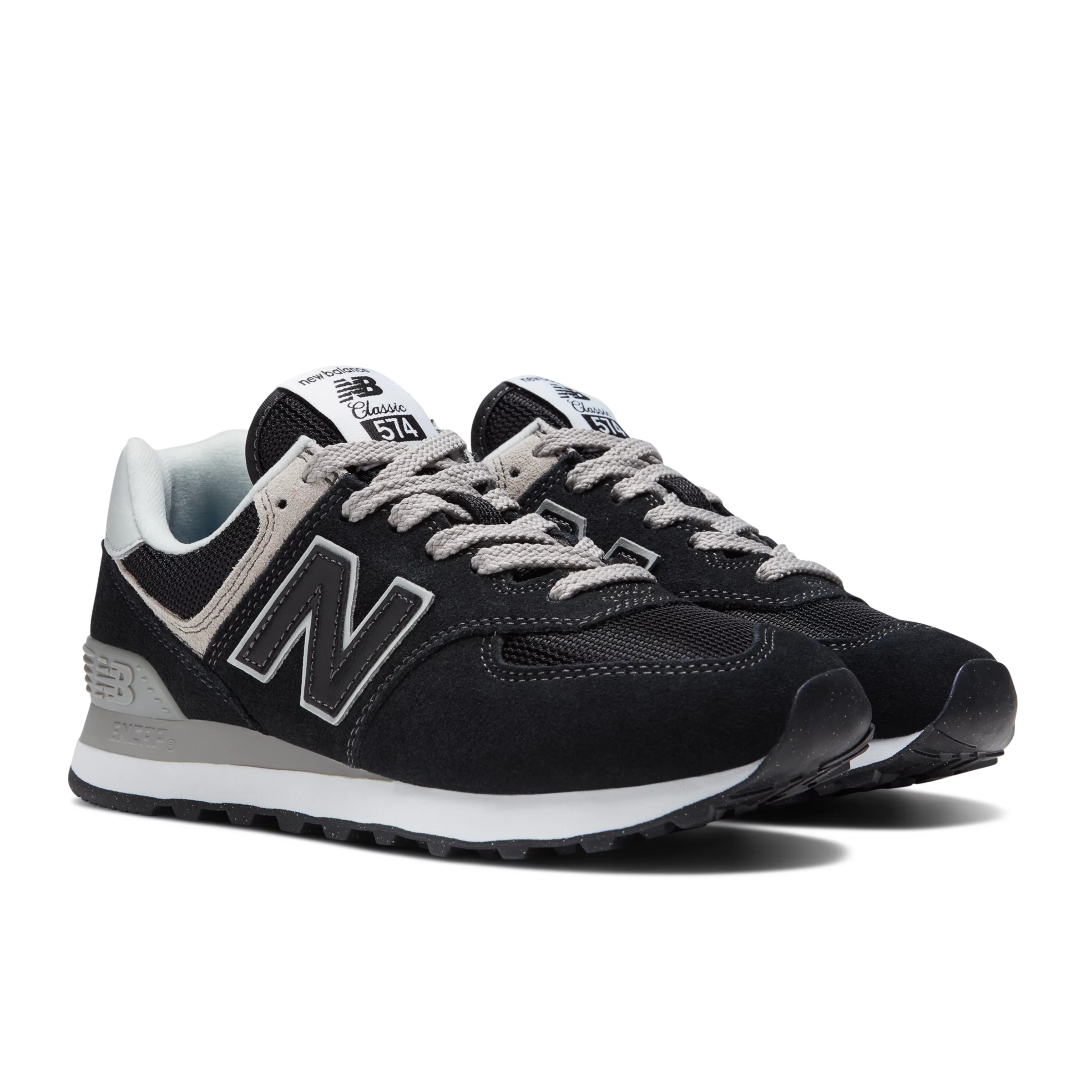 New Balance  Damen 574v3 - Schwarz/Weiß, Schwarz/Weiß