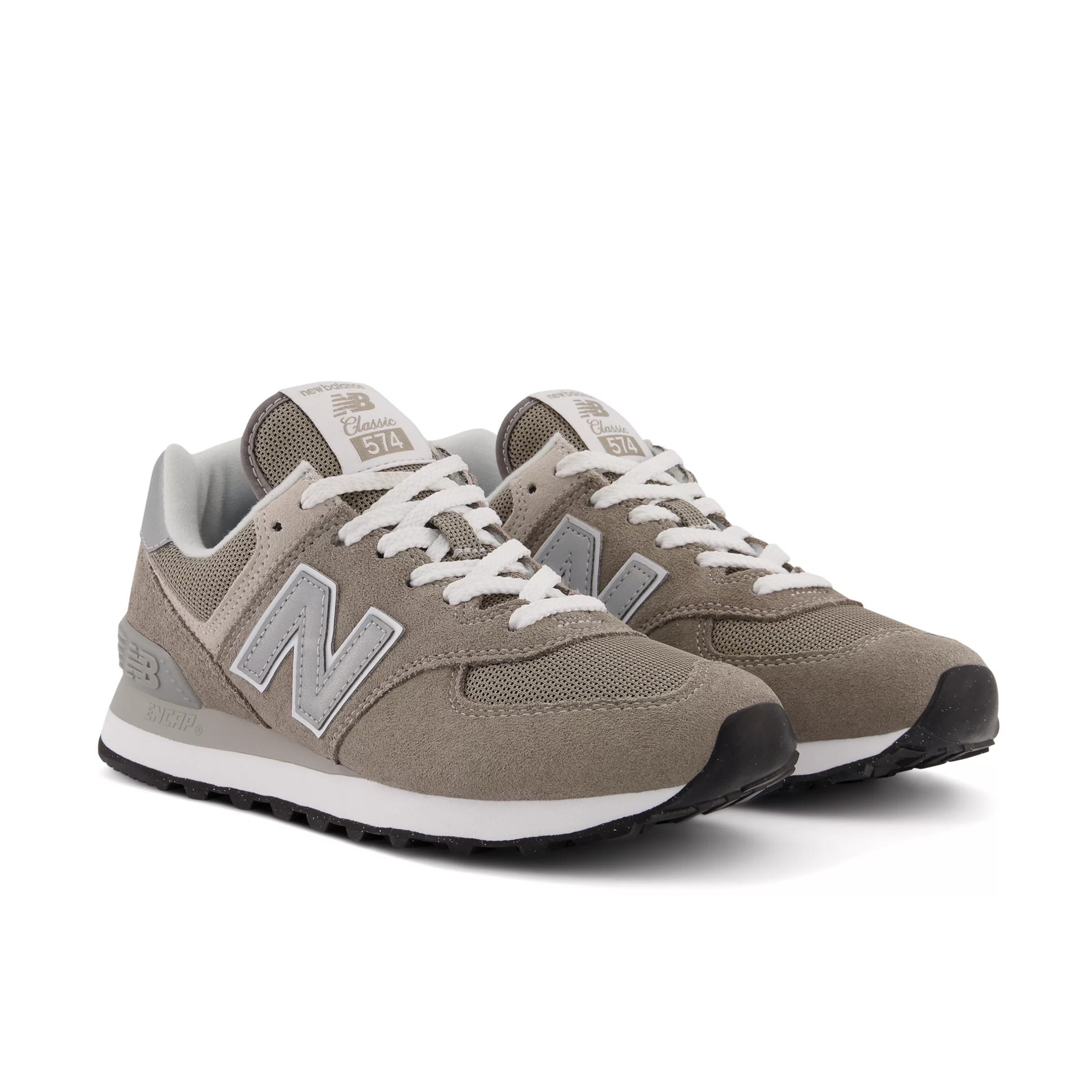 New Balance  Damen 574v3 - Grau/Weiß, Grau/Weiß